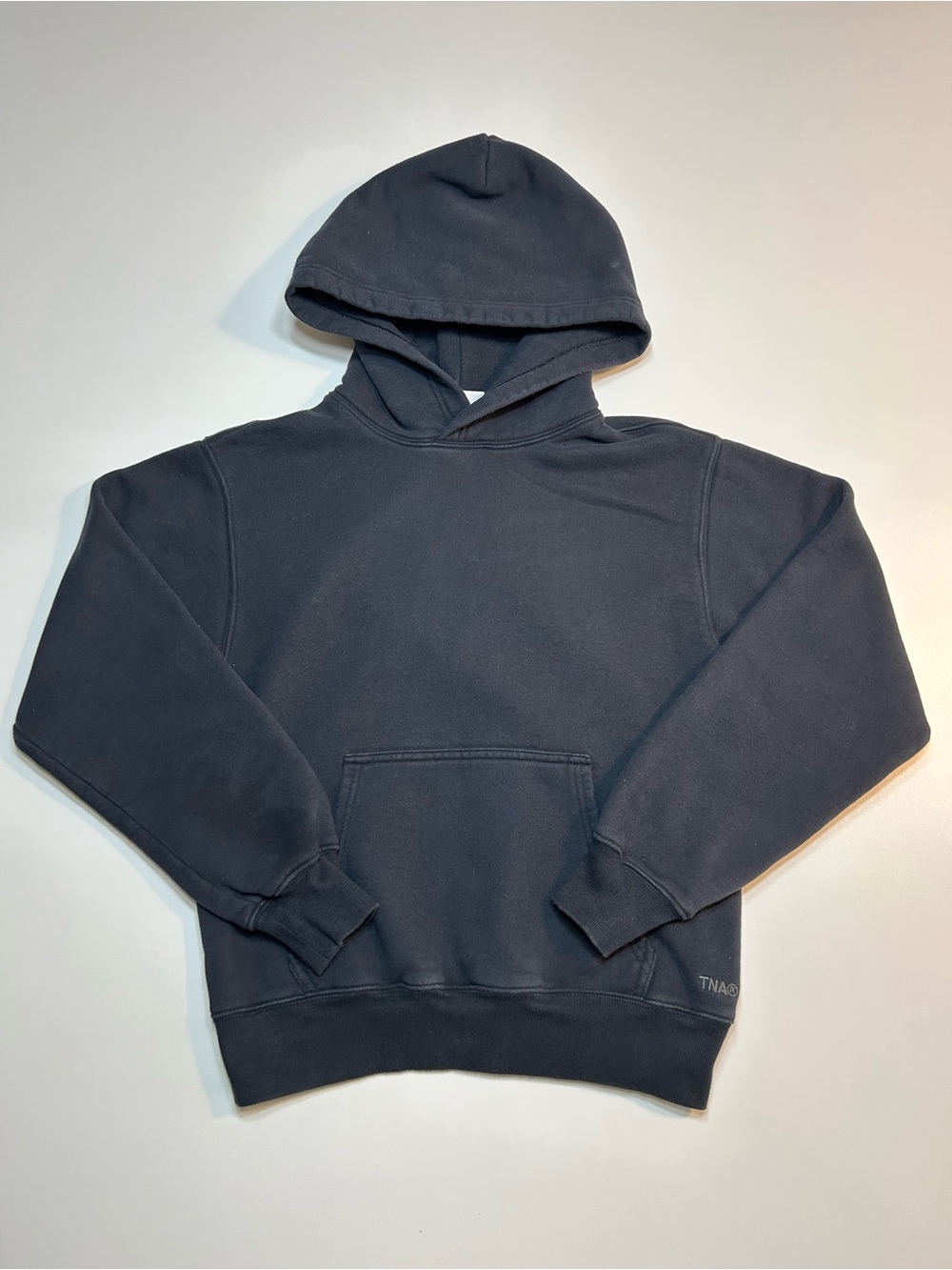 Aritzia Tna Cozy Fleece Perfect Hoodie Black Pullover